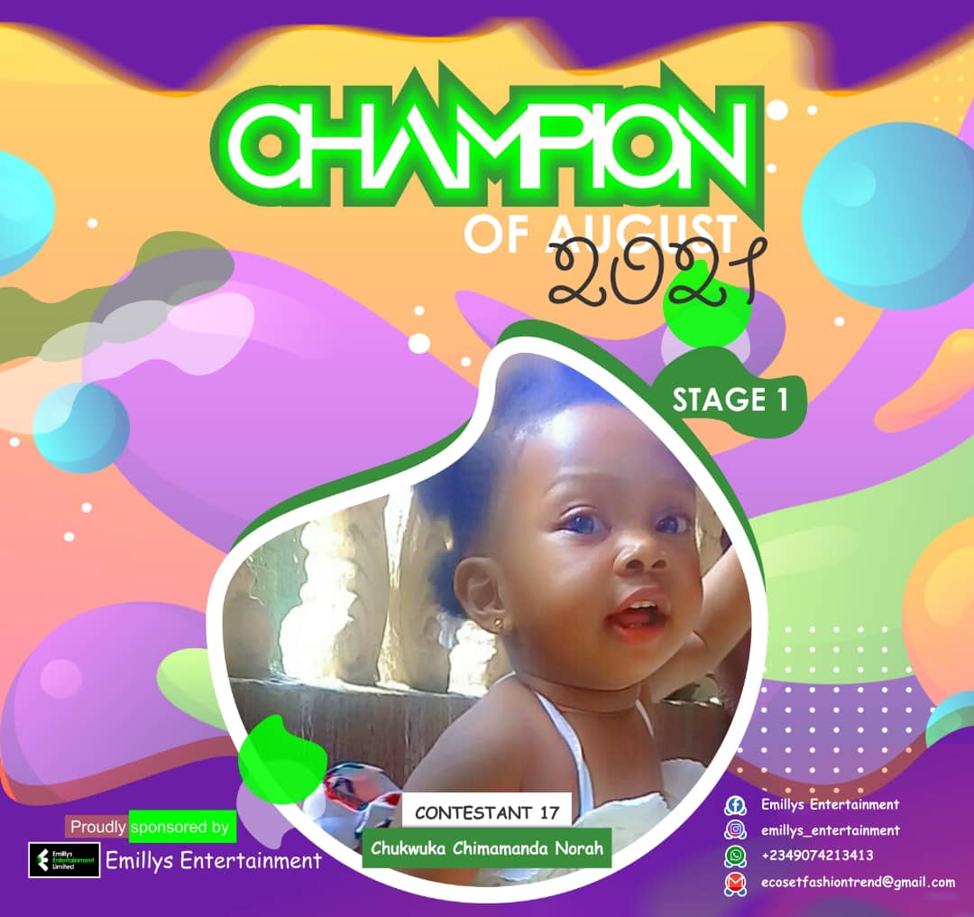 Vote CHUKWUKA	CHIMAMANDA NORAH in CHAMPIONS OF AUGUST 2021 Voting Contest @ Fetem.com.ng