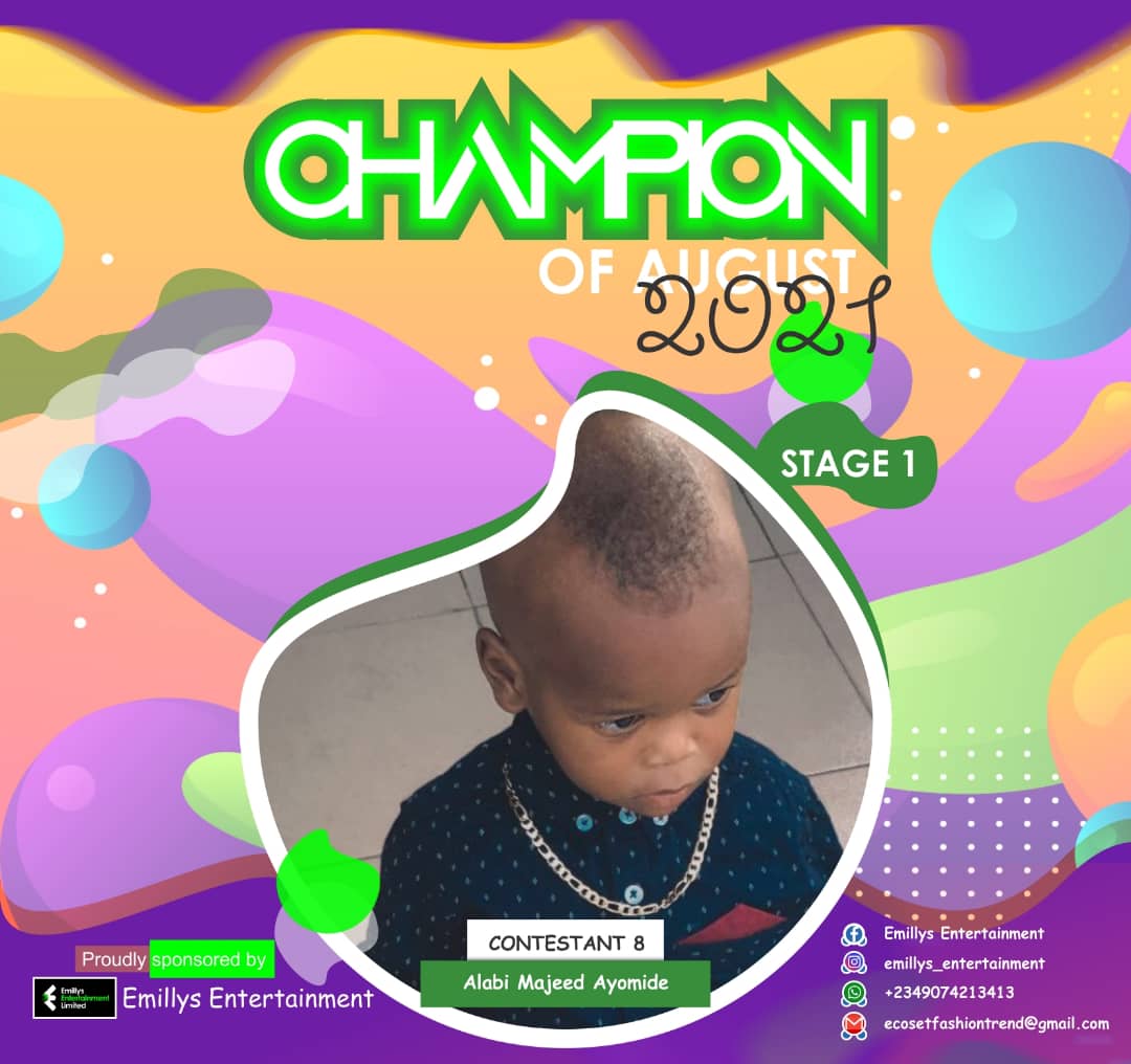 Vote ALABI	MAJEED AYOMIDE in CHAMPIONS OF AUGUST 2021 Voting Contest @ Fetem.com.ng