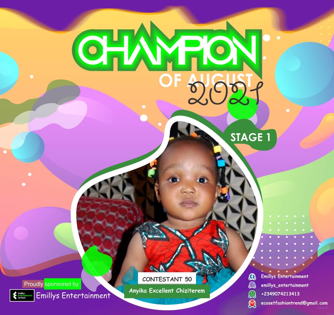 Vote ANYIKA	EXCELLENT CHIZITEREM in CHAMPIONS OF AUGUST 2021 Voting Contest @ Fetem.com.ng