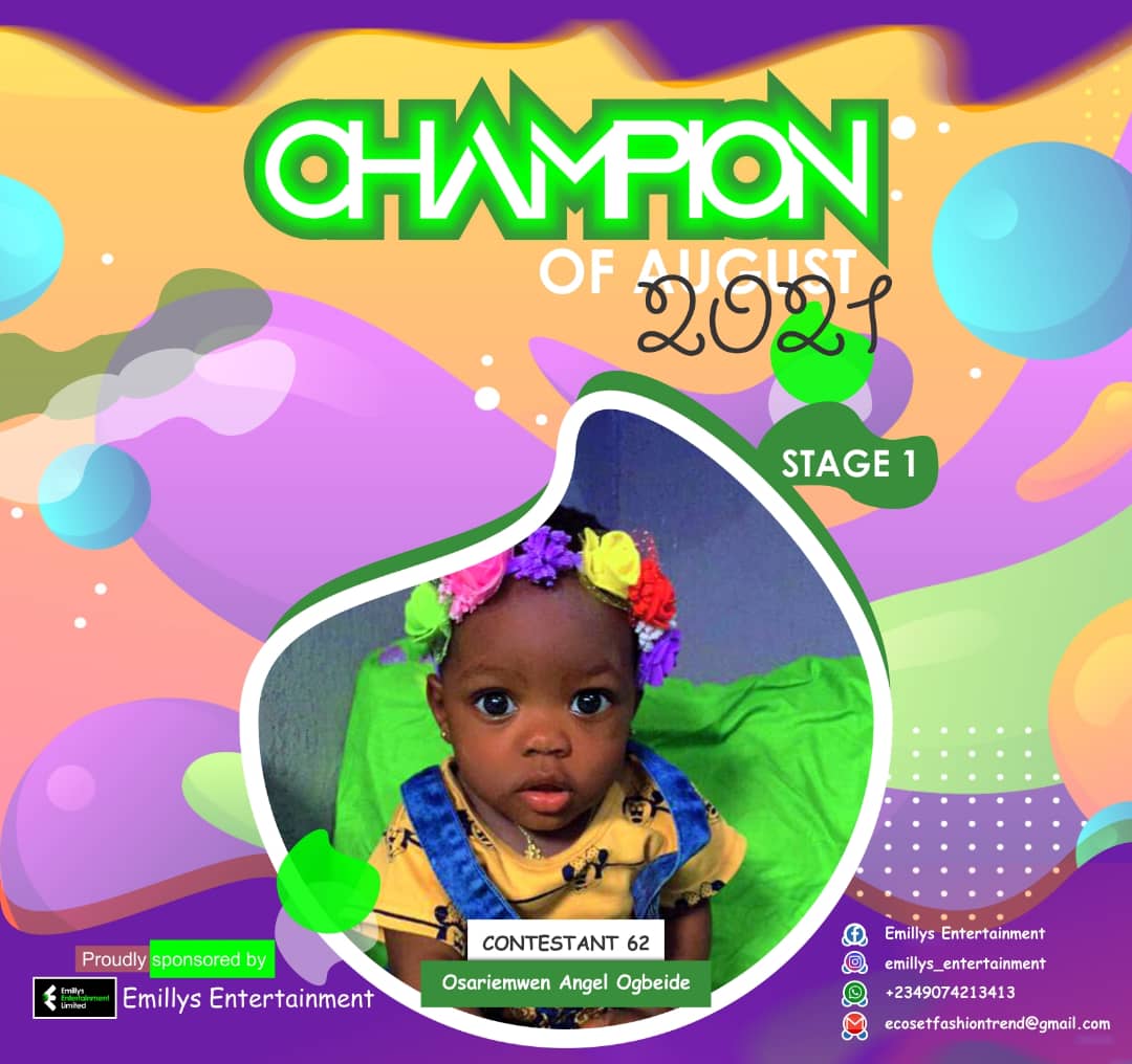 Vote Osariemwen angel ogbeide in CHAMPIONS OF AUGUST 2021 Voting Contest @ Fetem.com.ng