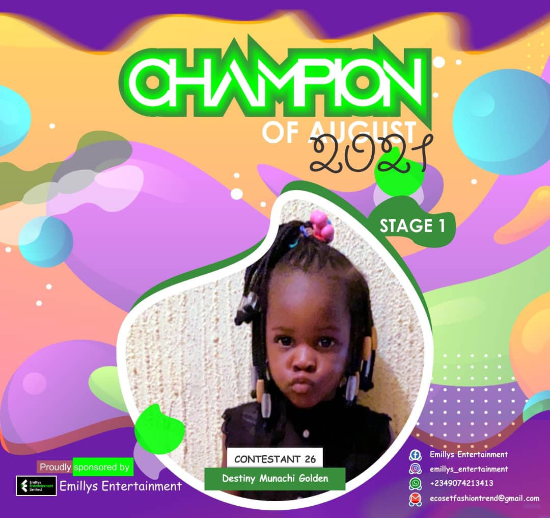 Vote DESTINY	MUNACHI GOLDEN in CHAMPIONS OF AUGUST 2021 Voting Contest @ Fetem.com.ng