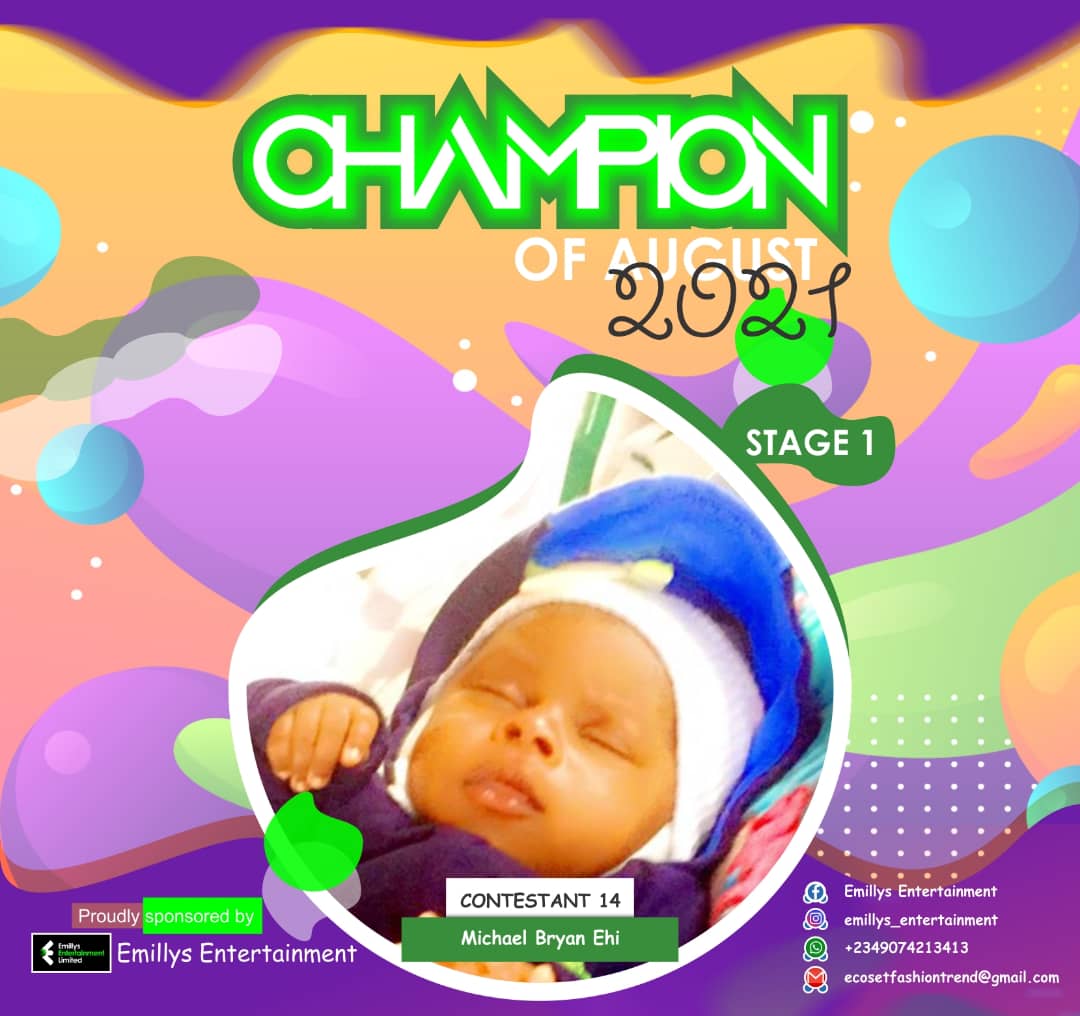 Vote MICHAEL BRYAN	EHI in CHAMPIONS OF AUGUST 2021 Voting Contest @ Fetem.com.ng