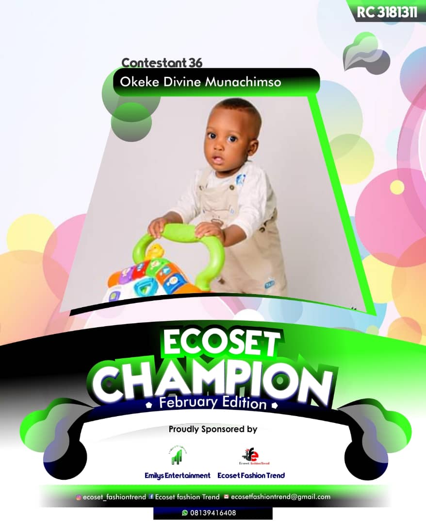 Vote OKEKE	DIVINE MUNACHIMSO in ECOSET CAMPIONS OF FEBRUARY Voting Contest @ Fetem.com.ng