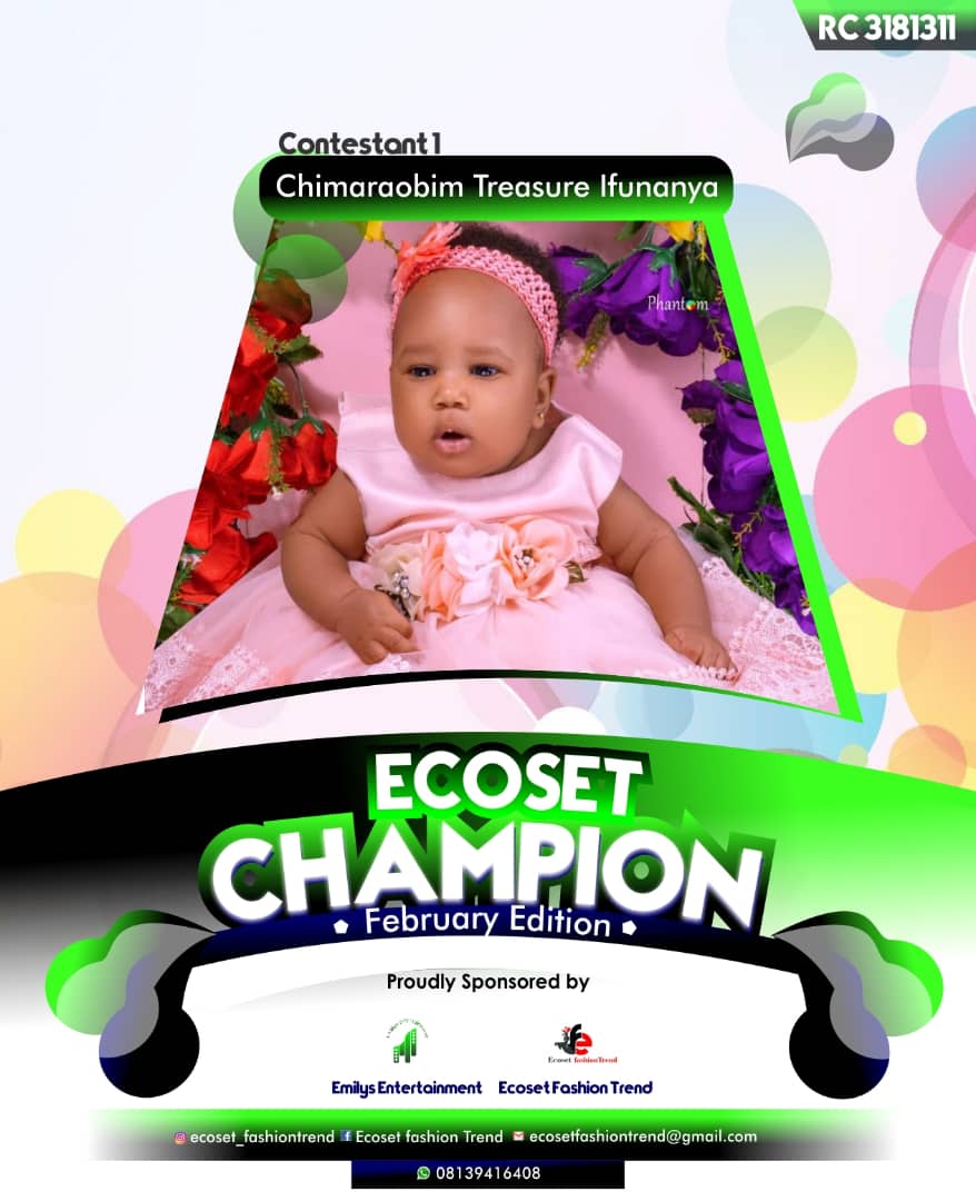 Vote CHIMARAOBIM	TREASURE IFUNANYA in ECOSET CAMPIONS OF FEBRUARY Voting Contest @ Fetem.com.ng