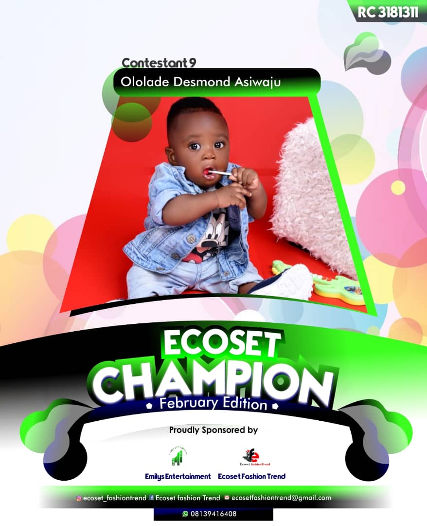 Vote OLOLADE	DESMOND ASIWAJU in ECOSET CAMPIONS OF FEBRUARY Voting Contest @ Fetem.com.ng