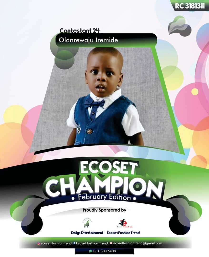 Vote OLANREWAJU	IREMIDE OLUWADAMILARE in ECOSET CAMPIONS OF FEBRUARY Voting Contest @ Fetem.com.ng