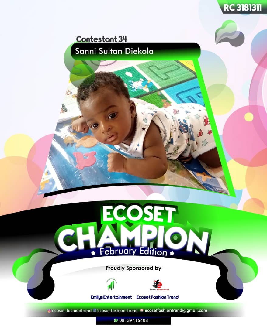 Vote SANNI	SULTAN DIEKOLA in ECOSET CAMPIONS OF FEBRUARY Voting Contest @ Fetem.com.ng