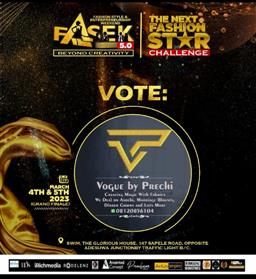 Vote ONORIOBE Precious in Next Fashion star challenge Voting Contest @ Fetem.com.ng