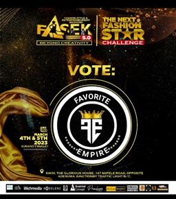 Vote ALEX FAVOUR in Next Fashion star challenge Voting Contest @ Fetem.com.ng