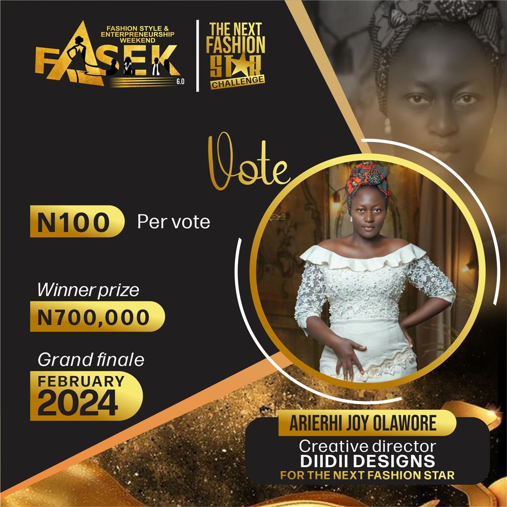 Vote DIIDII Designs in Next Fashion star Voting Contest @ Fetem.com.ng