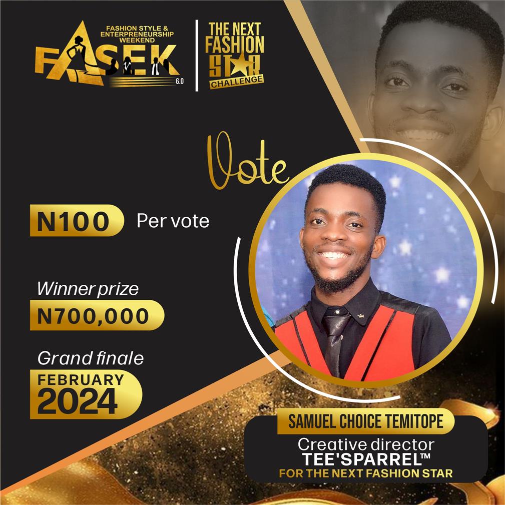 Vote TEES Apparel in Next Fashion star Voting Contest @ Fetem.com.ng