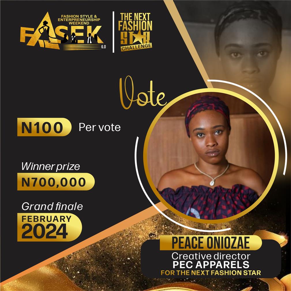 Vote PEC APPARELS in Next Fashion star Voting Contest @ Fetem.com.ng