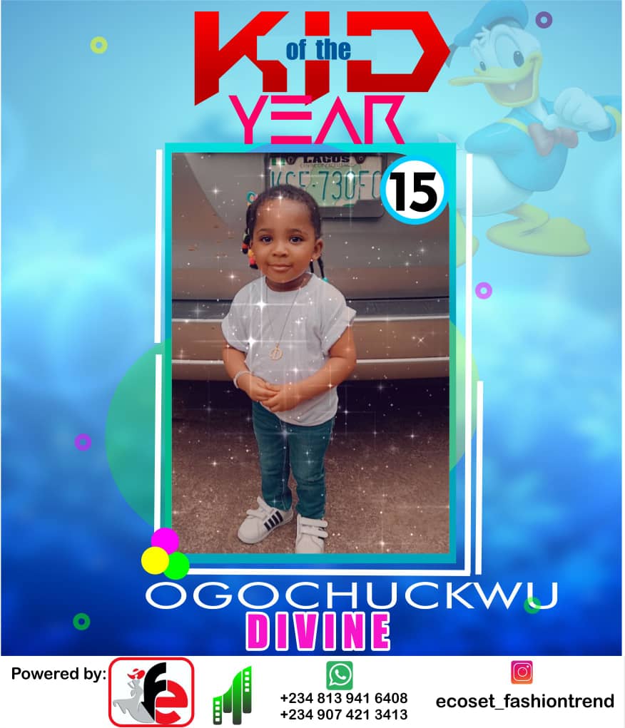 Vote OGOCHUKWU DIVINE	CHISOM in ECOSET FASHION CREATIVE KID OF THE YEAR 2020 Voting Contest @ Fetem.com.ng