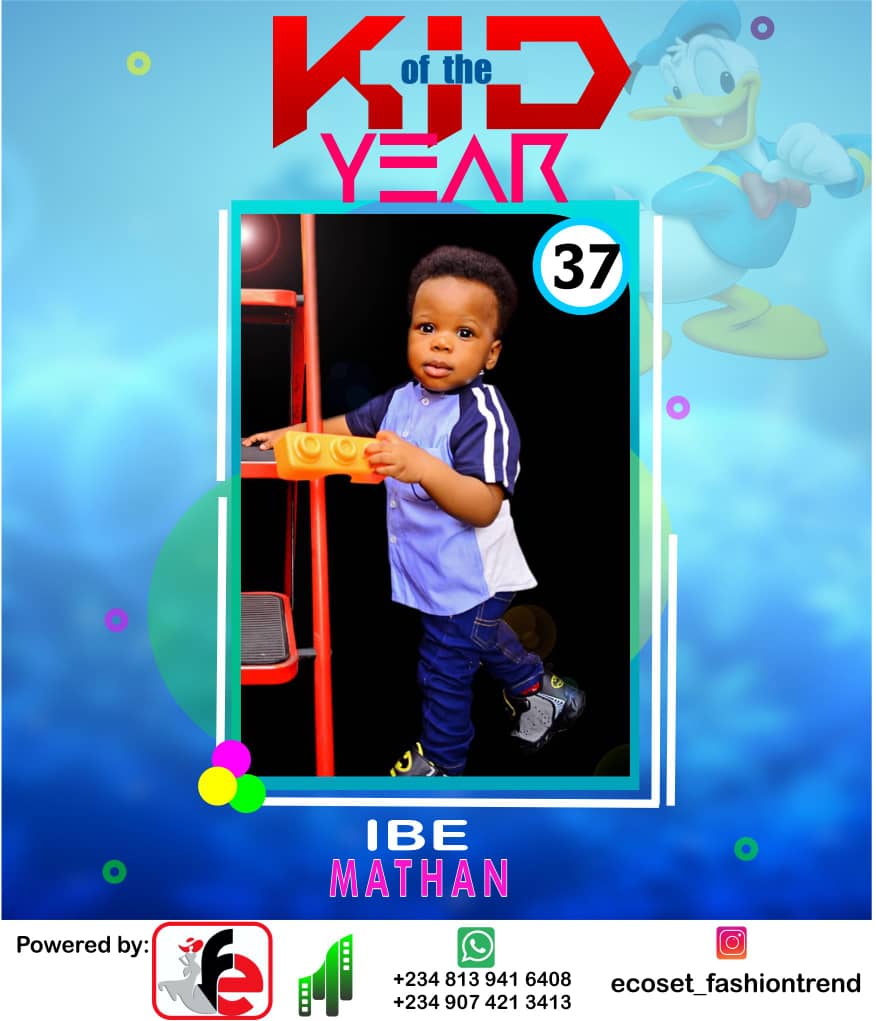 Vote IBE	MATHAN ONYINYE in ECOSET FASHION CREATIVE KID OF THE YEAR 2020 Voting Contest @ Fetem.com.ng