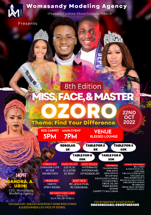 Miss, Face & Master Ozoro (8 Edition) Voting Contest @ Fetem.com.ng